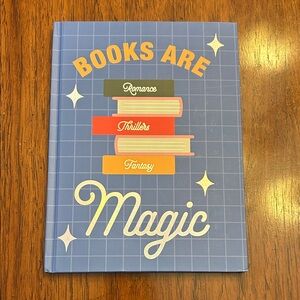 Source Unknown Blue 'Books Are Magic' Notebook